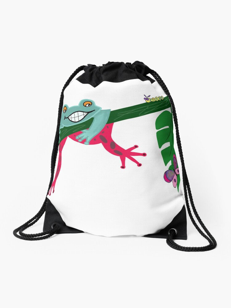 Mochila saco «Kirby la rana sonriente» de dreamweavergt | Redbubble