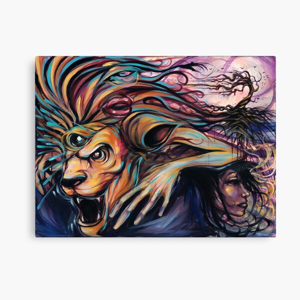 The Beast Within Rasta Lion Reggae Lioness Canvas Print