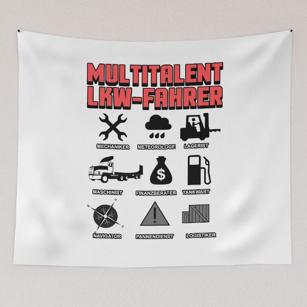Item preview, Multi-talented truck driver job trucker truck gift designed and sold by redshirtz.