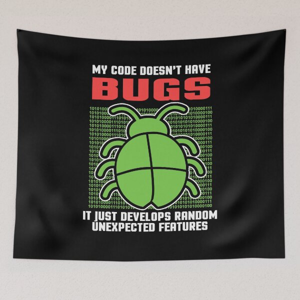 Item preview, My code doesn't have bugs programmer html css designed and sold by redshirtz.