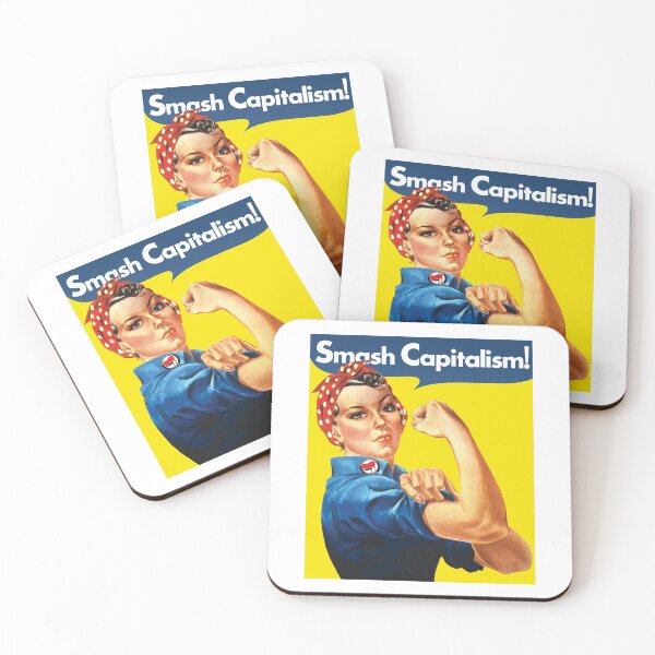 Item preview, Smash Capitalism - Rosie the Riveter Poster designed and sold by RadicalPrintsByCas.