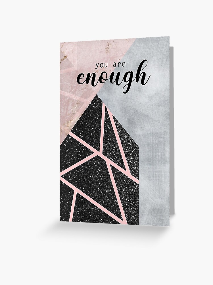 You Are Enough Wallpaper Canvas Greeting Card By Jaialai Redbubble