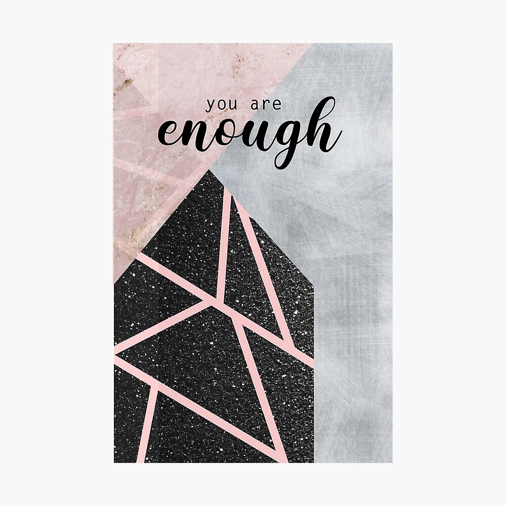 You Are Enough Wallpaper Canvas Poster By Jaialai Redbubble