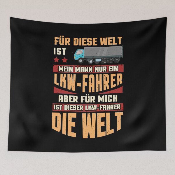 Artikelvorschau, lkw fahrer die welt shirt trucker fahren present entworfen und verkauft von redshirtz.