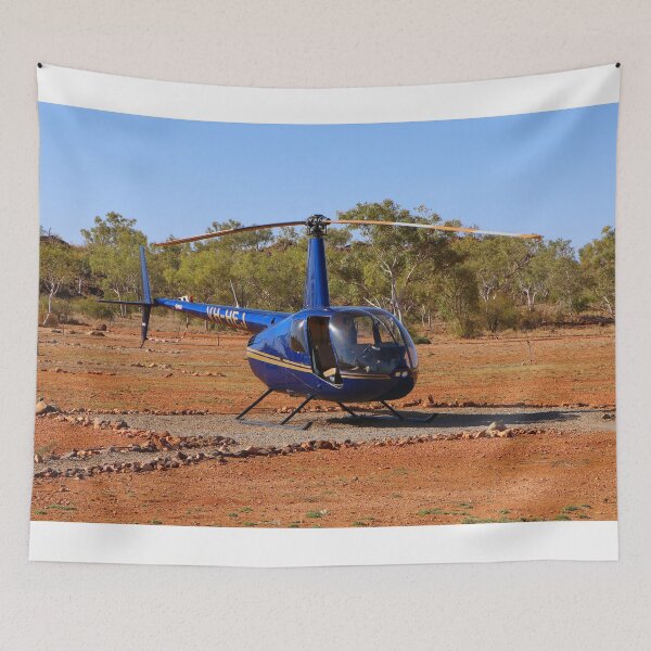 Item preview, Blue helicopter, Outback Western Australia designed and sold by FranWest.