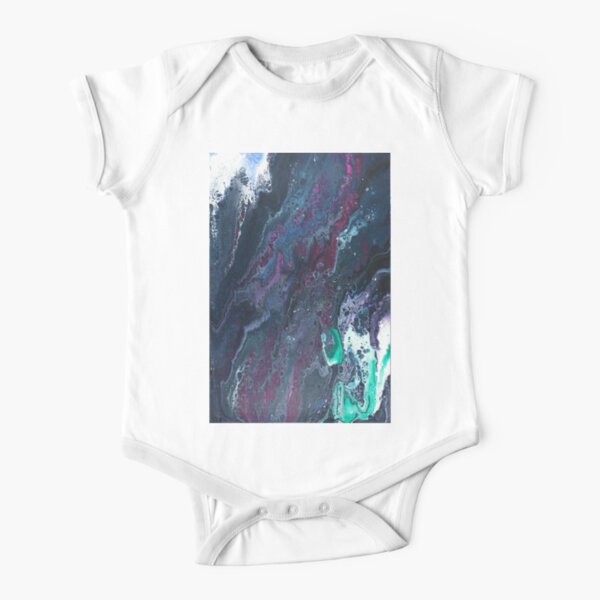 Skipping Between Raindrops Short Sleeve Baby One-Piece