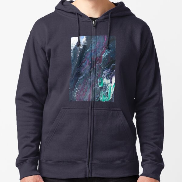 Skipping Between Raindrops Zipped Hoodie