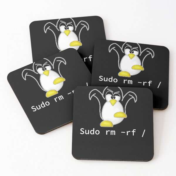 Item preview, Tux Linux Penguin Sudo Rm Rf | Programmer Developer Hacker designed and sold by Cedinho.