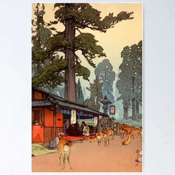 Item preview, The Way to the Kasuga Shrine by Yoshida Hiroshi designed and sold by ArtExpression.