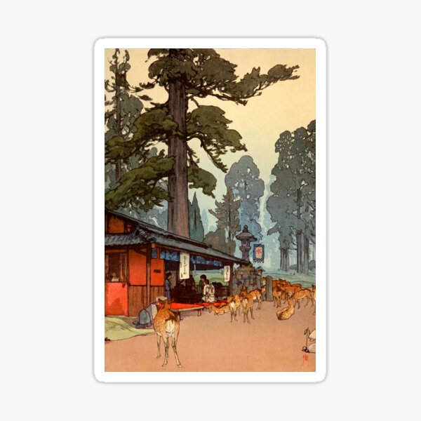 Item preview, The Way to the Kasuga Shrine by Yoshida Hiroshi designed and sold by ArtExpression.