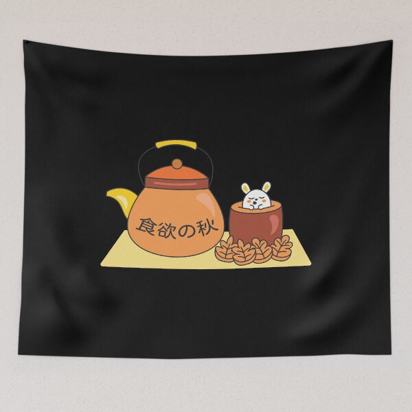 Item preview, Green tea and rabbit in tea cup designed and sold by Tabinchu.