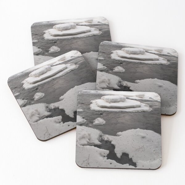 Item preview, Montreal River snow on ice formed at different water levels Michigan Wisconsin.   designed and sold by Steven Holt.
