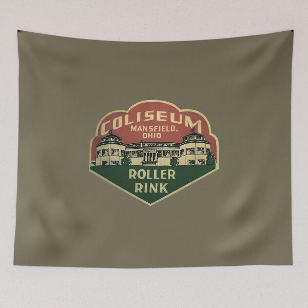 Item preview, Vintage Skating Rink Artwork designed and sold by FuzzyHoney.
