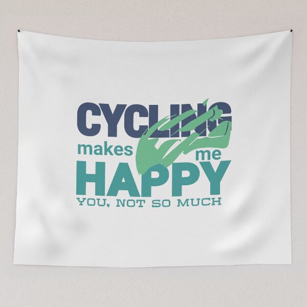 Item preview, Cycling is Happiness designed and sold by ciclista.