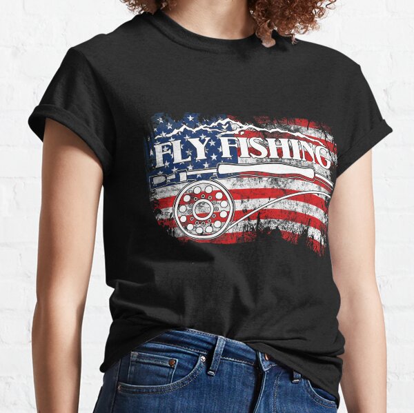 Tight Lines Fly Fishing Adult Unisex T-Shirt - The Painting Pony