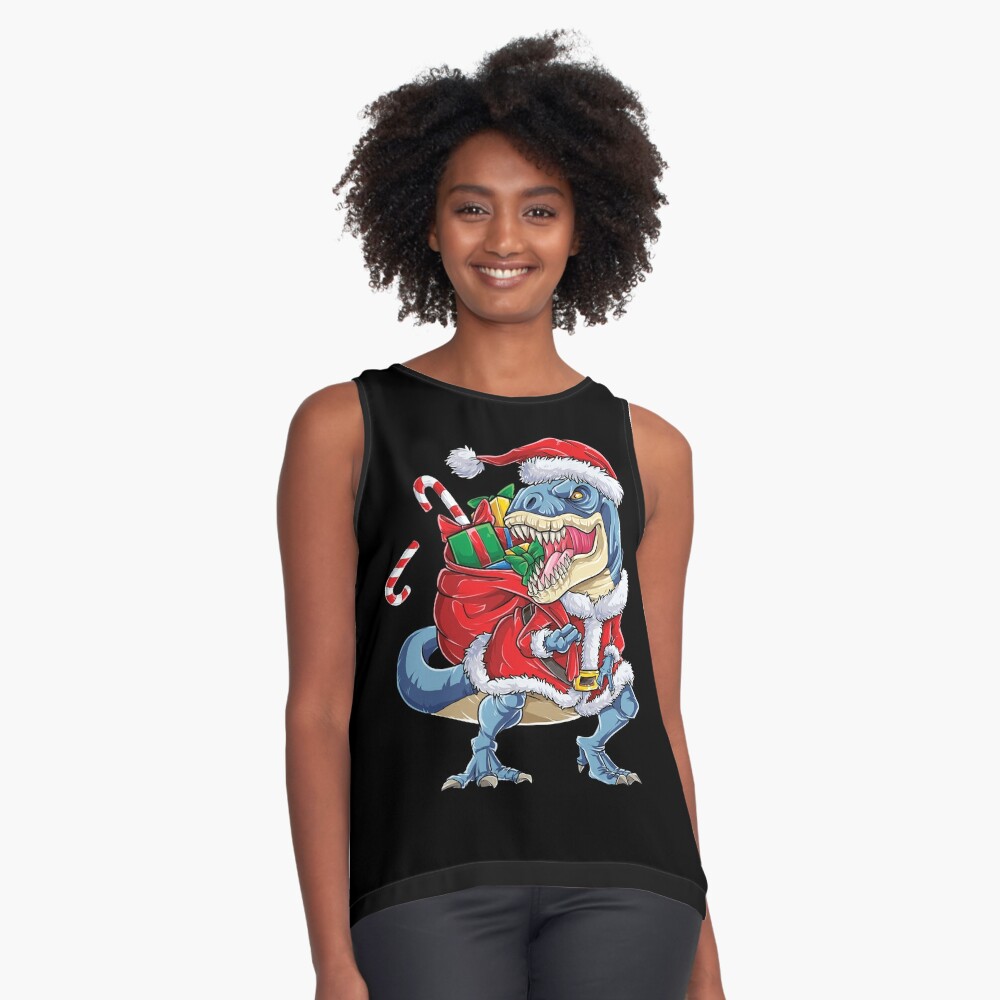 TRex Yoga for Women Men Namaste Om Dinosaur Light Women's Tank Top