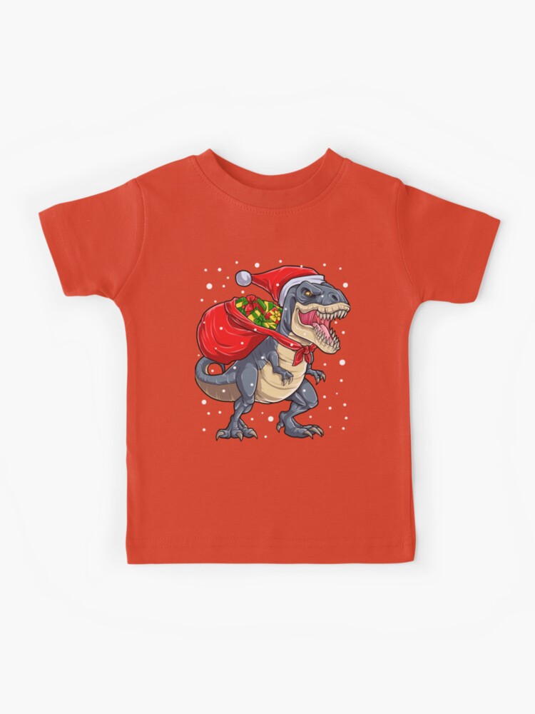ROARSOME Christmas T Rex Dinosaur Kids T-Shirt' Reusable Gift Bag
