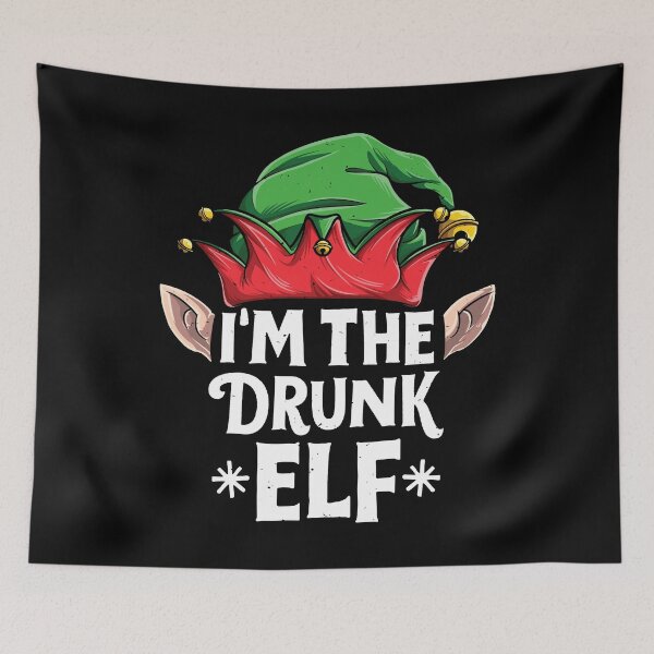 Item preview, I'm the Drunk Elf T Shirt Christmas Family Matching Pajamas designed and sold by LiqueGifts.