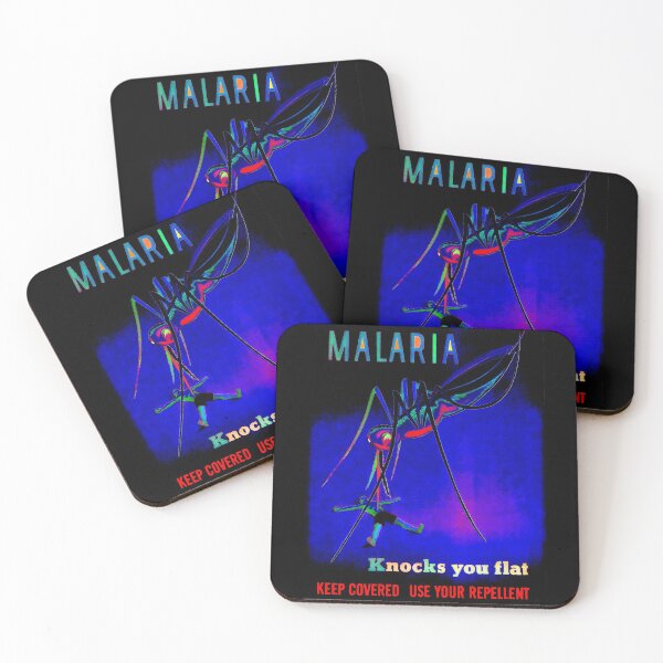 Item preview, Malaria Knocks You Flat designed and sold by PictureNZ.