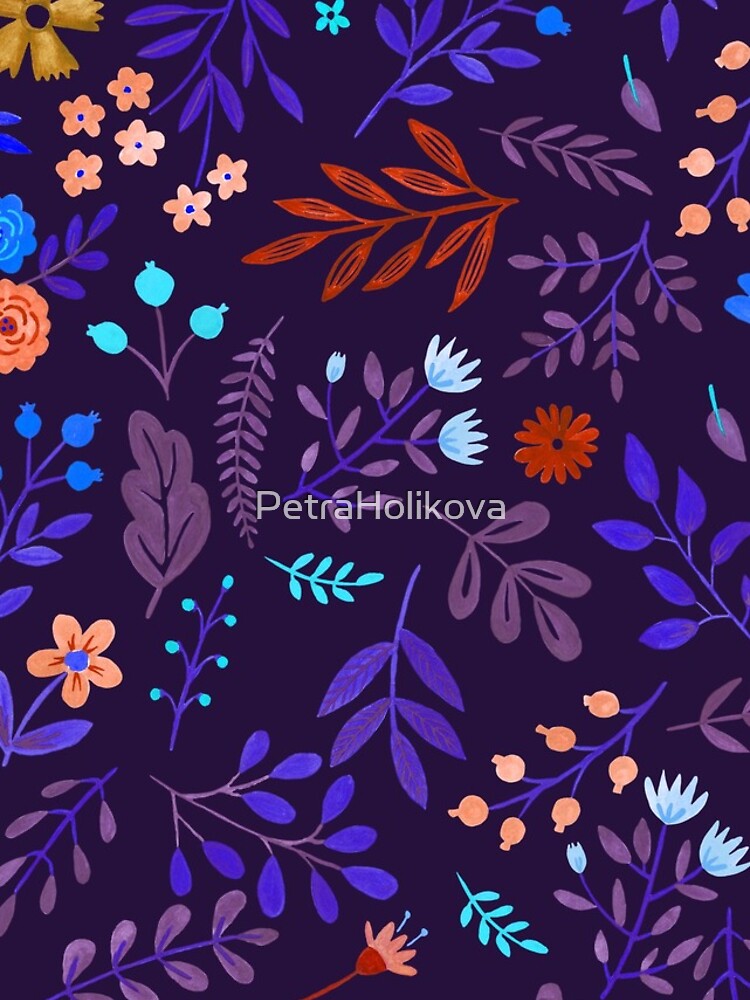 Purple wild flowers by PetraHolikova