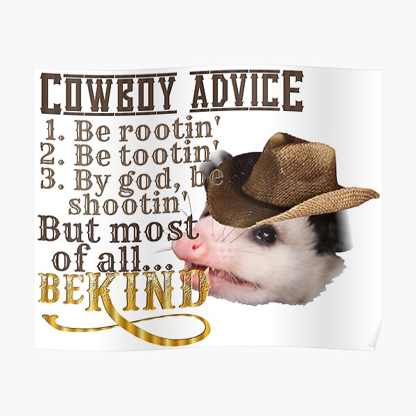 Conseils Cowboy Poster