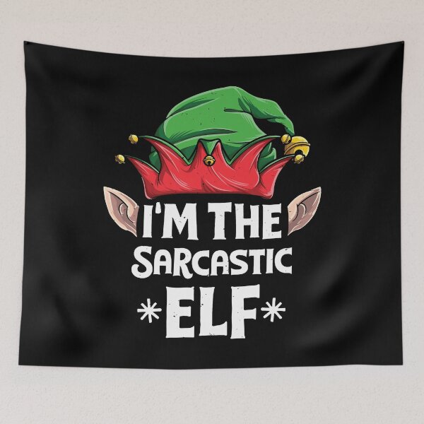 Item preview, I'm the Sarcastic Elf T Shirt Christmas Family Matching Tees designed and sold by LiqueGifts.