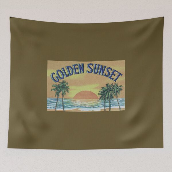 Item preview, Vintage Fruit Crate Label Illustration / Sunset designed and sold by FuzzyHoney.
