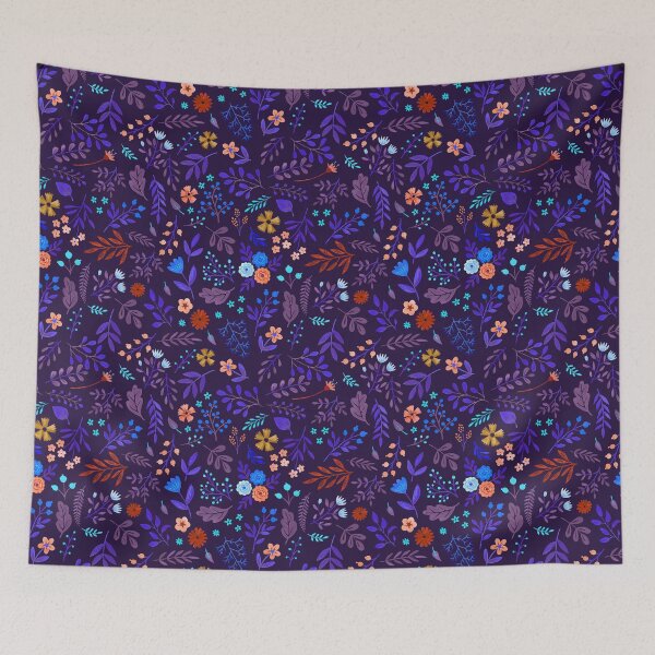 Item preview, Purple wild flowers designed and sold by Petra Holikova.