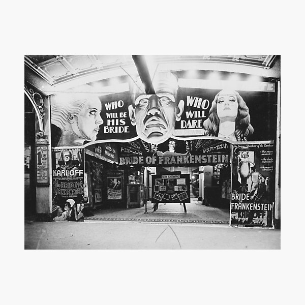 The Grand Theatre foyer decorated for film The Bride of Frankenstein, Perth, 1934, State Library of Western Australia Photographic Print