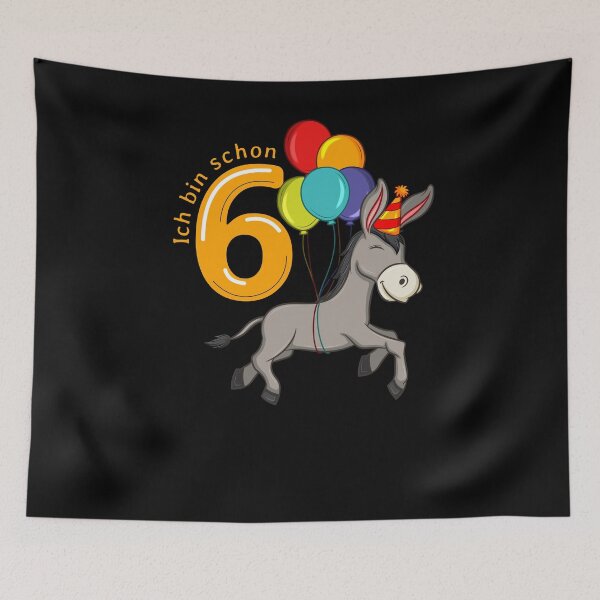 Item preview, 6 years donkey birthday designed and sold by Weilichesmag.