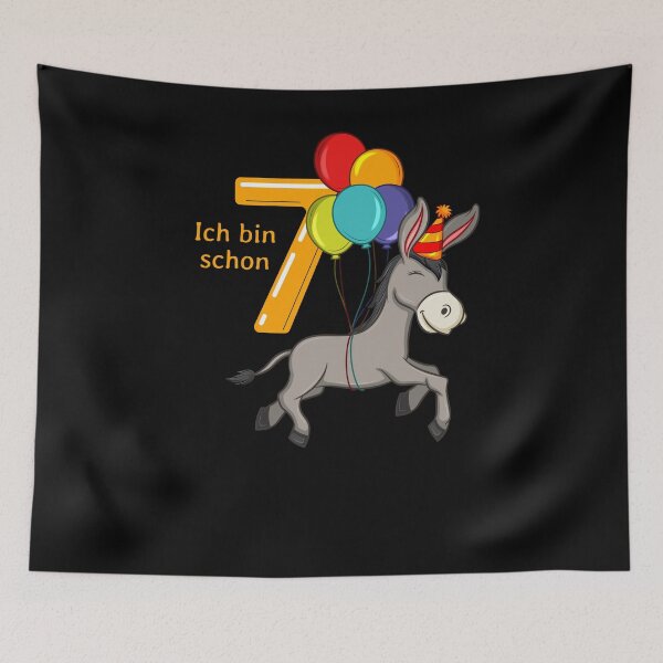 Item preview, 7 year donkey birthday designed and sold by Weilichesmag.