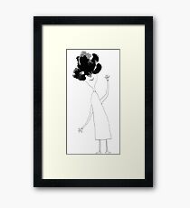 Julia knew her hair was bad yet she refused to not be glad Framed Print