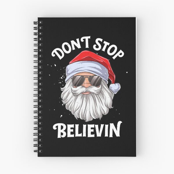 Item preview, Don't Stop Believing Santa T shirt Christmas boys kids Gifts designed and sold by LiqueGifts.