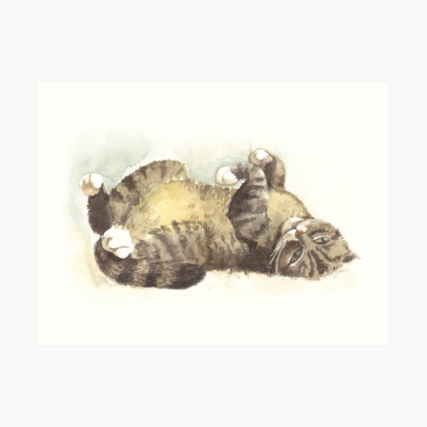 Tabby cat Art Print