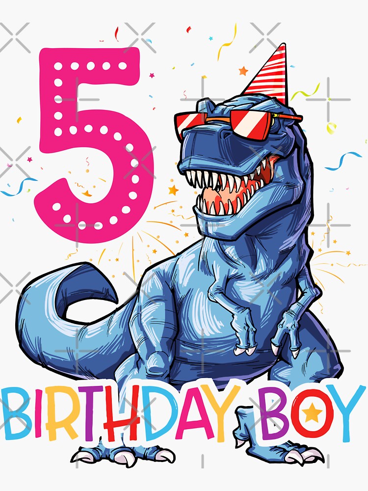 Kids Boy 5 Years T Shirt Happy 5th Birthday Matching Dinosaur Kids Boy 5 Years T Shirt Happy 5th Birthday Matching Dinosaur