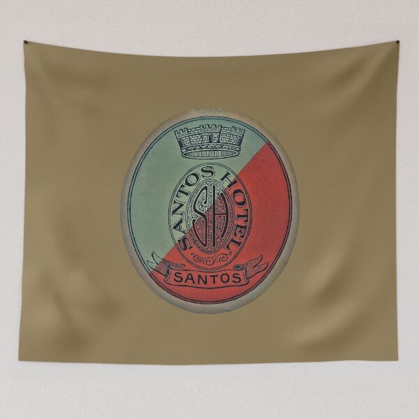 Item preview, Vintage 1940's Hotel Luggage Label with Crown & Banner designed and sold by FuzzyHoney.