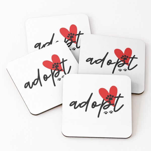 Item preview, Adopt (Don't Shop) Black Text designed and sold by leBoosh-Designs.