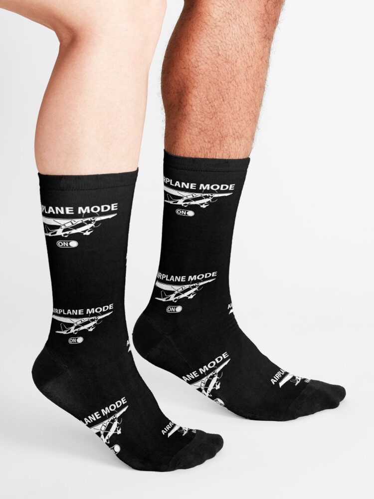 "C172 Airplane Mode on airplane pilot gift" Socks by handcraftline