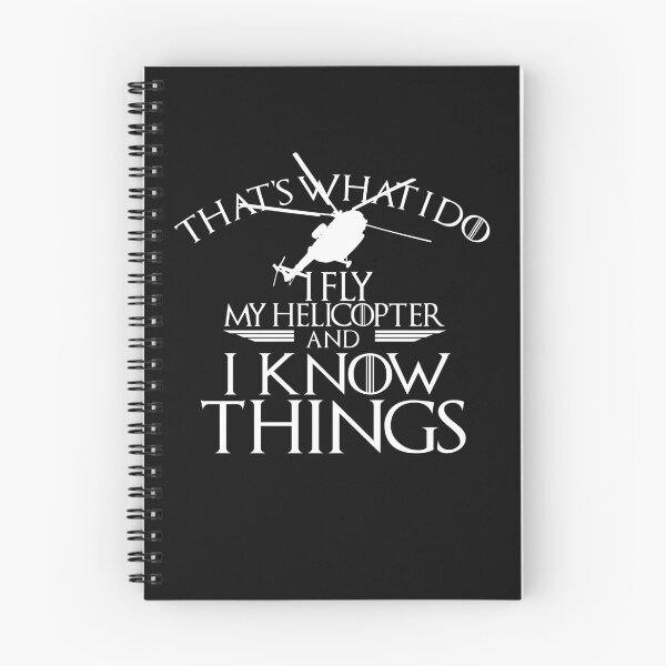 Item preview, THAT'S WHAT I DO I FLY MY HELICOPTER AND I KNOW THINGS  designed and sold by handcraftline.