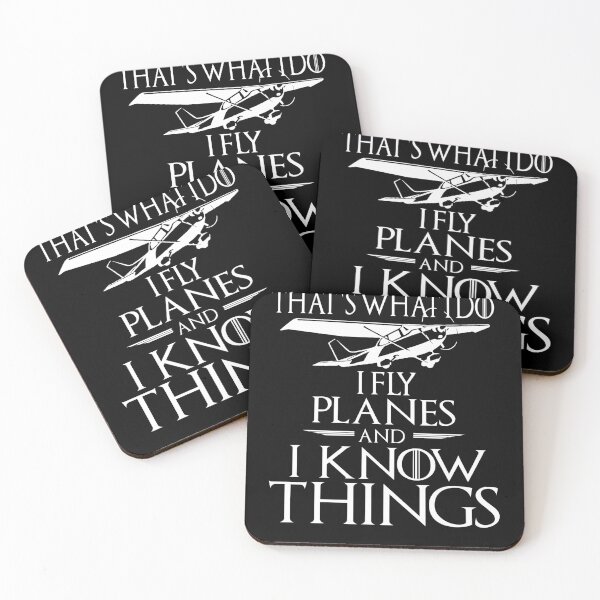 Item preview, That's what I do and I FLY plains and I know airplane pilot designed and sold by handcraftline.