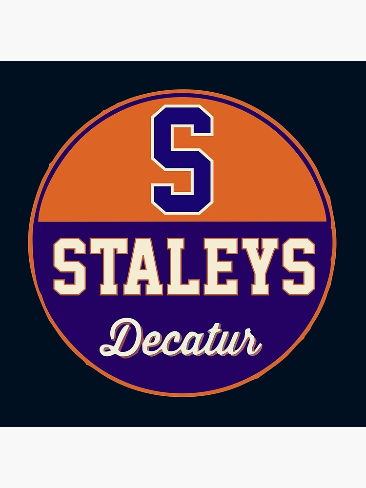 Decatur Staleys Distressed Logo - Defunct Football Team - 1919-1922  Expansion Team for Illinois - Predecessors to the Chicago Bears | Art Board  Print