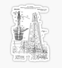1911 Oil Rig Patent Sticker