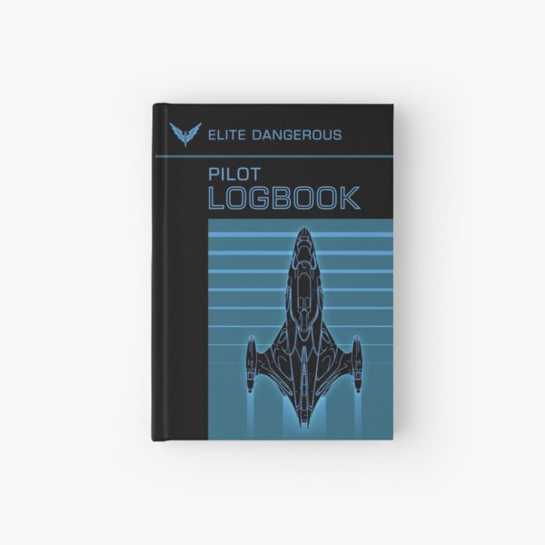 Item preview, ELITE DANGEROUS:PILOT LOGBOOK CUTTER BLUE designed and sold by Madjack Tees Kiwi SuperStore.