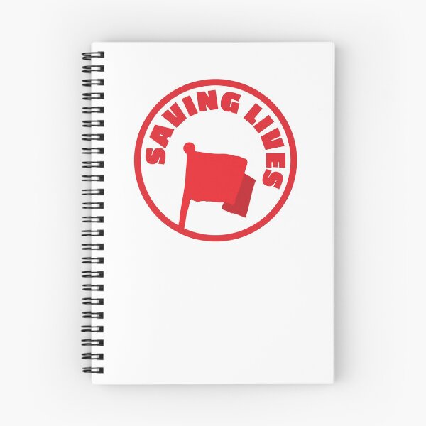 Item preview, SAVING LIVES red flag LIFEGUARD  designed and sold by jazzydevil.