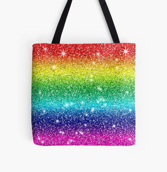 Glitter Rainbow Princess Daydreams & Sunny Days Tote Bag