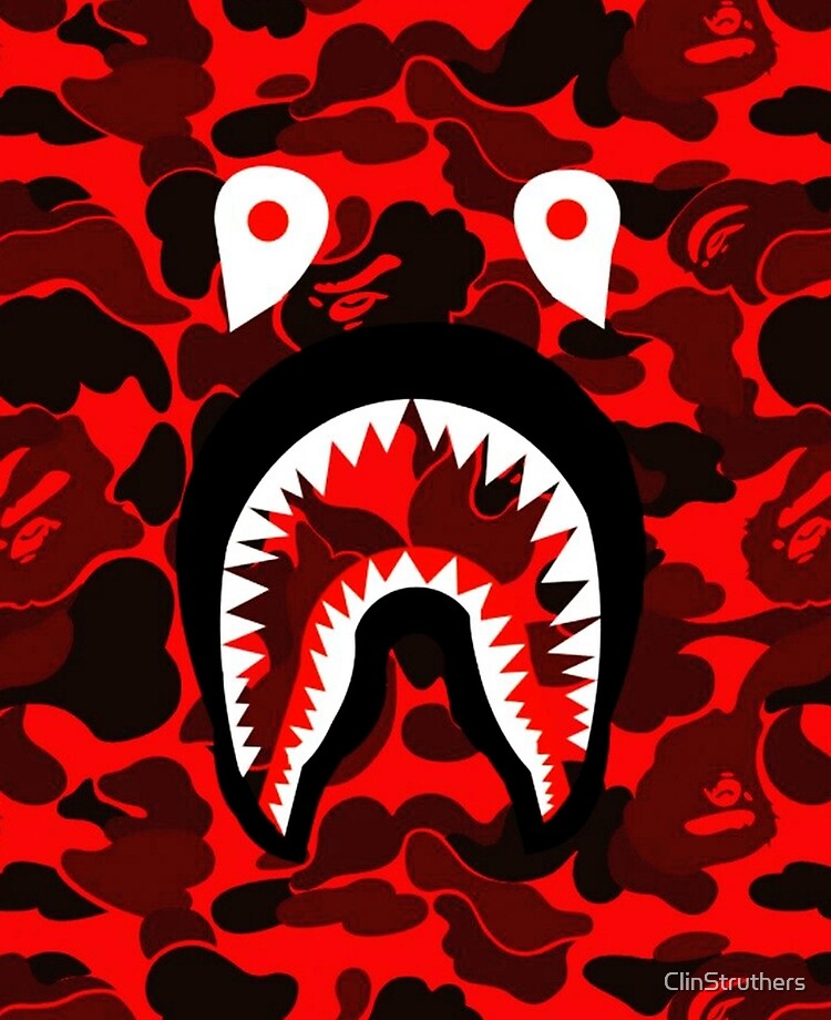 red camo bape