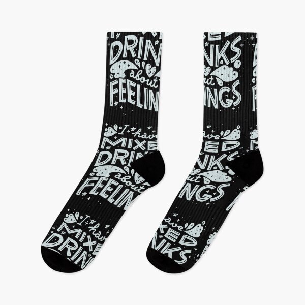 Item preview, I have mixed drinks about feelings (Light on black) designed and sold by Natalia Mikhaleva.