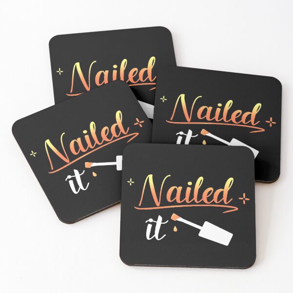 Item preview, Nailed It Nails Manicure Pedicure Pampered Pun Funny designed and sold by yellowpomelo.