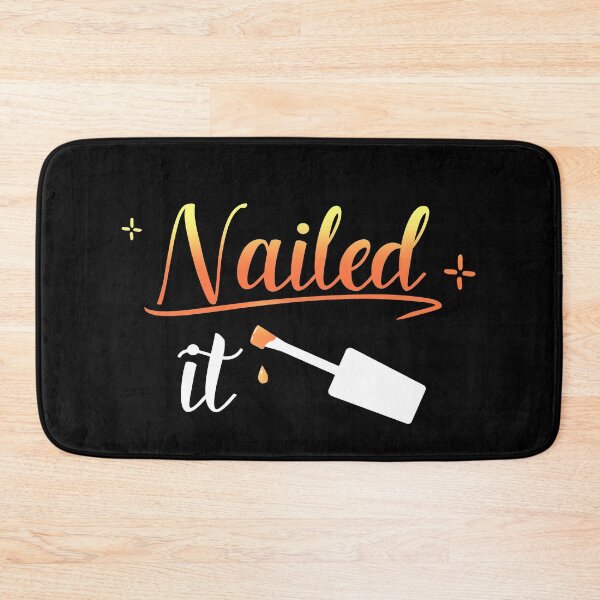 Item preview, Nailed It Nails Manicure Pedicure Pampered Pun Funny designed and sold by yellowpomelo.