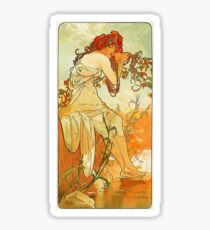 Alphonse Mucha - Summer Sticker